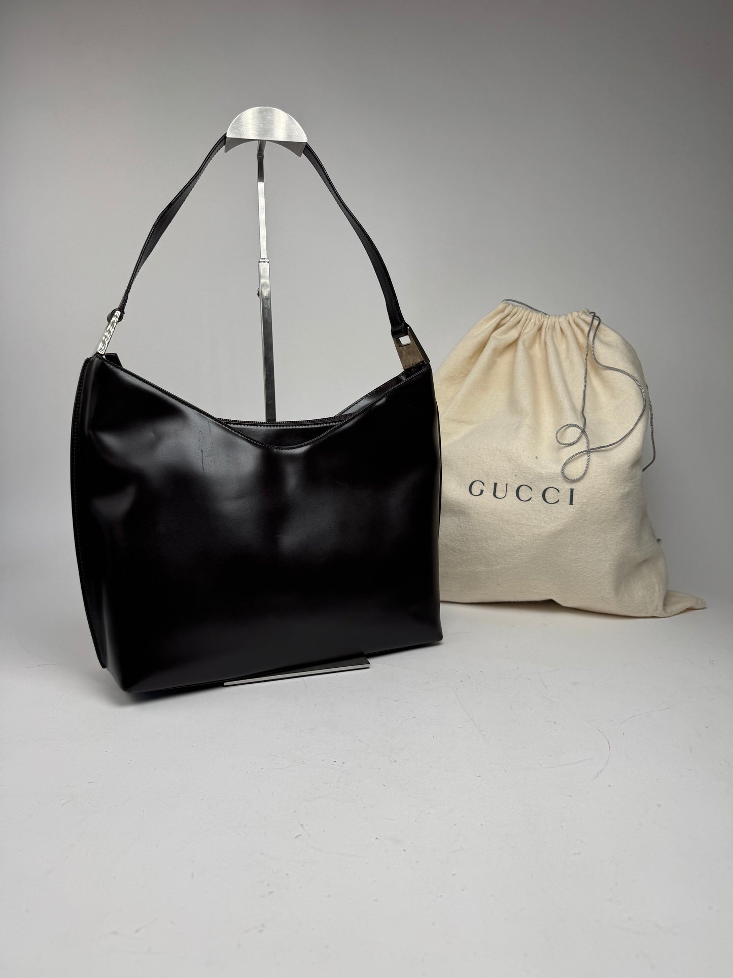 Vintage Gucci Leather Bag Purple