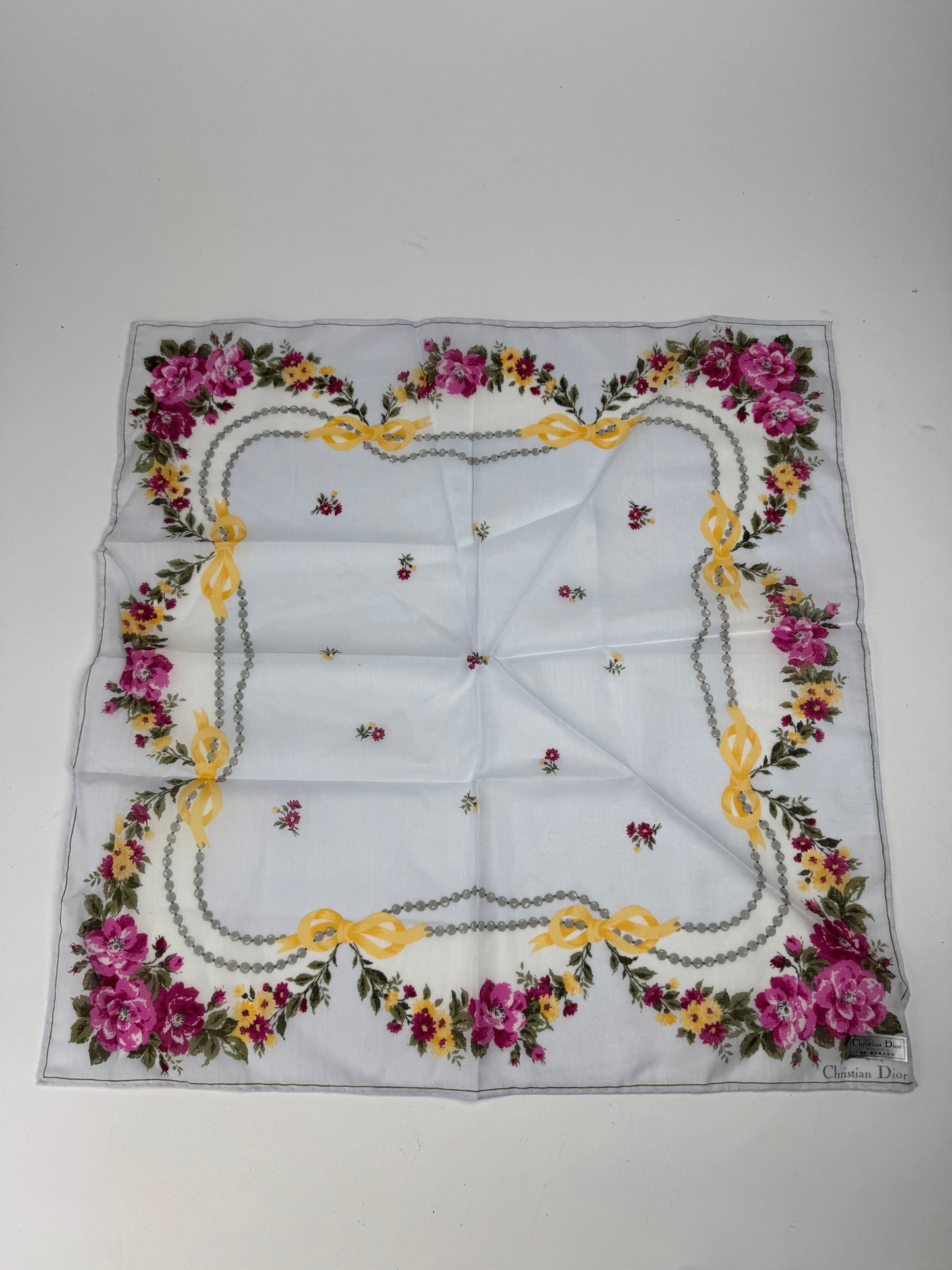 Vintage Christian Dior Silk Scarf