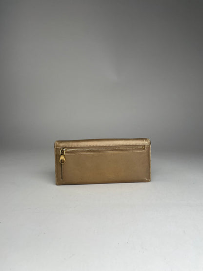 Vintage Loewe Madrid Puzzle Leather Wallet Golden