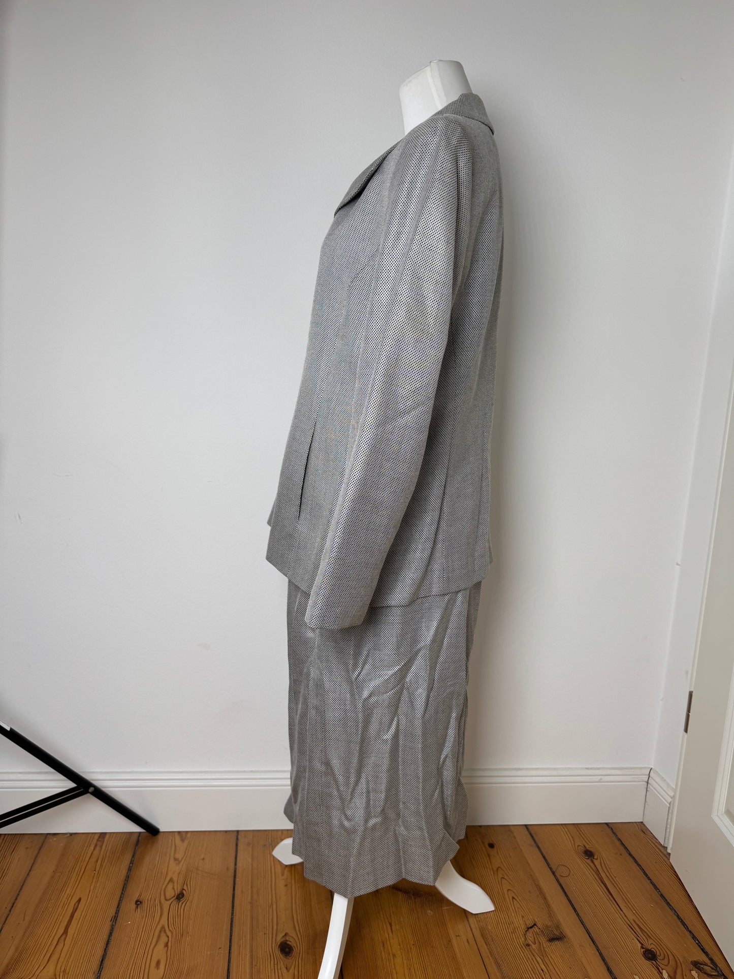 Vintage  Givenchy Wool Twin Set Grey 42/XL