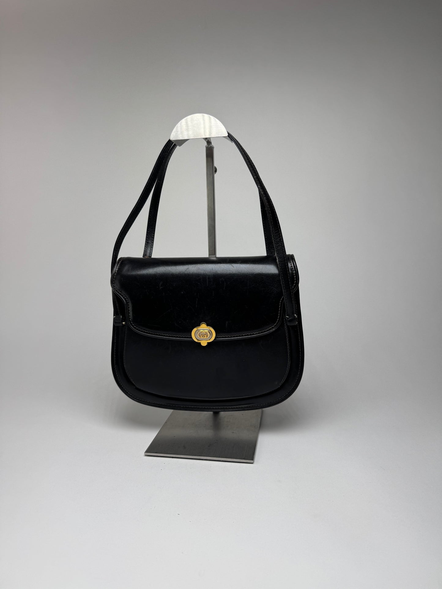 Vintage Gucci Leather Bag Black