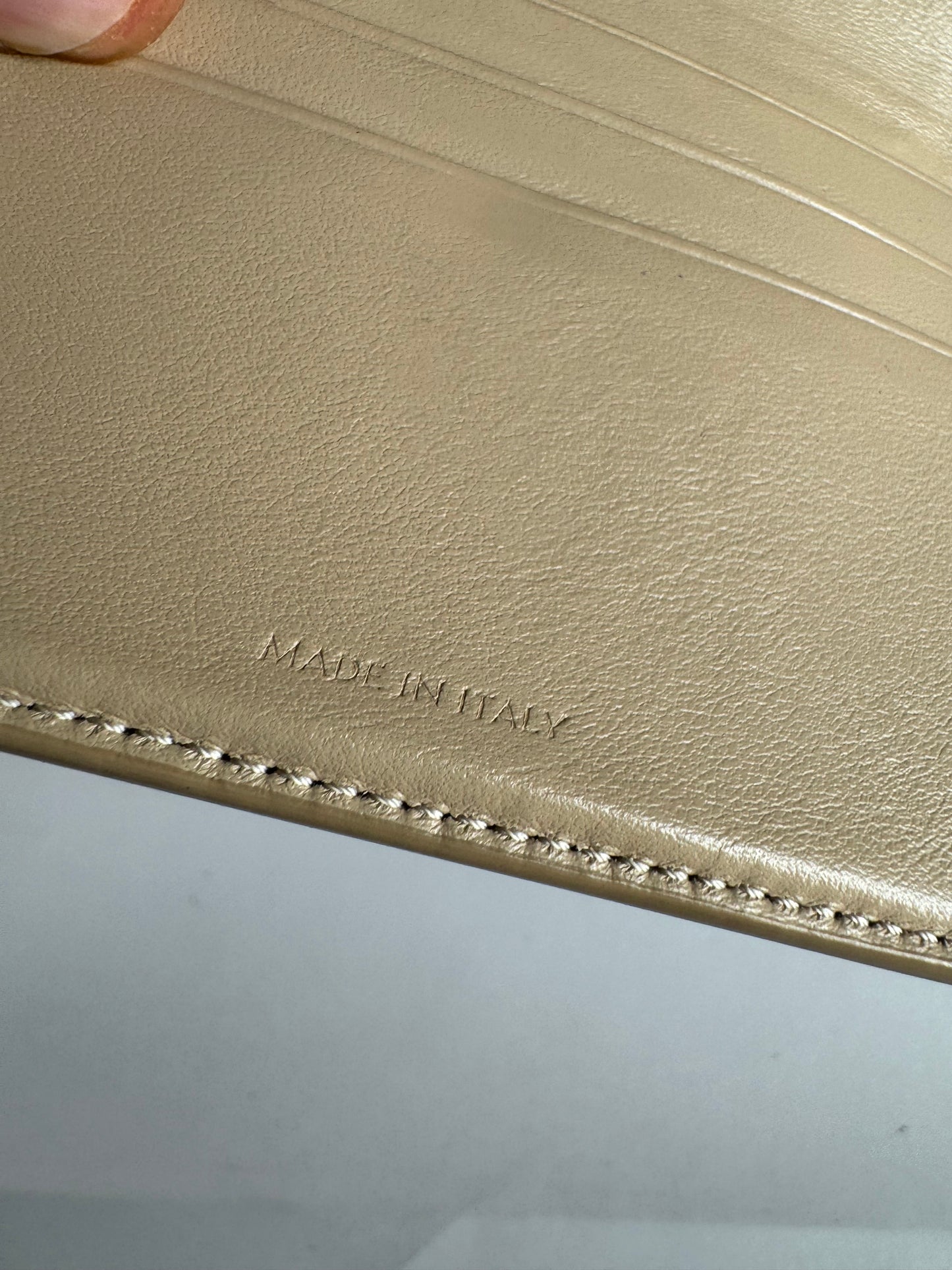 Vintage Celine Paris Leather Walket beige