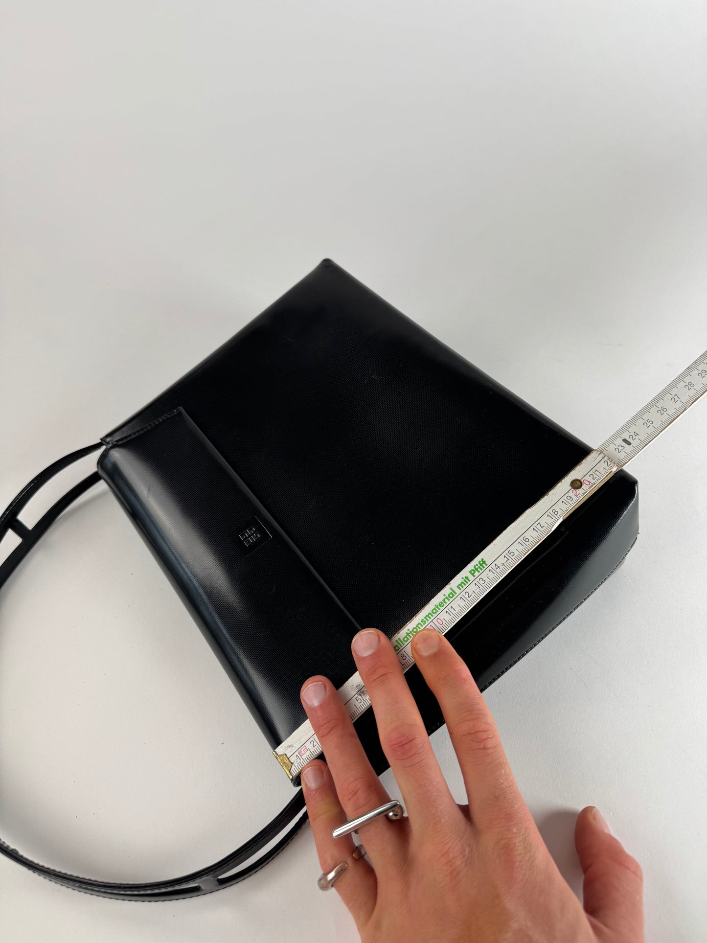 Vintage Givenchy 4G Patent Leather Bag Black