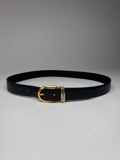 Vintage Givenchy Leather Belt black
