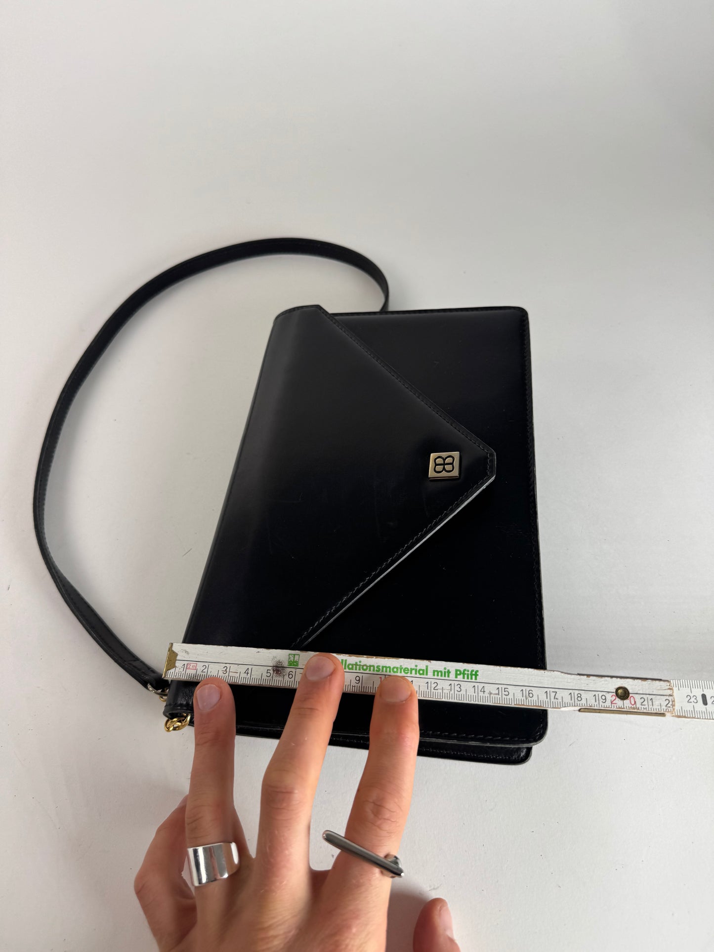 Vintage Balenciaga Patent Leather Shoulder bag black