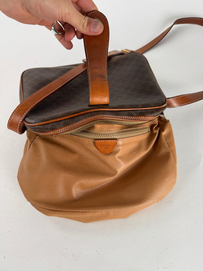 Vintage Celine Paris Triomphe Leather Monogram Bag