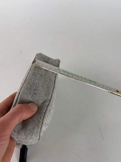 Vintage Prada Canvas Clutch/Cosmetic Bag Grey Black