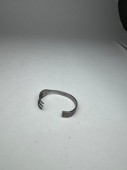 Vintage  Givenchy Steel Fork bracelet silver