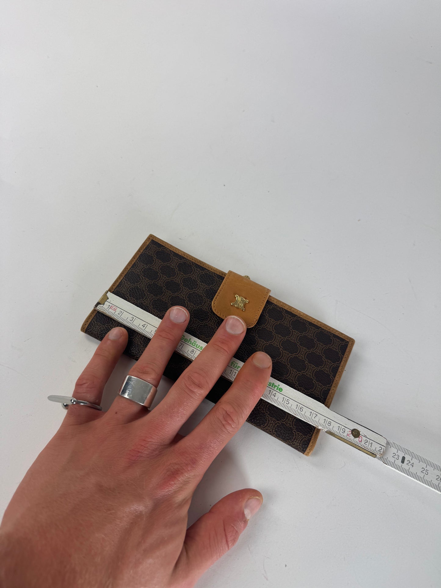 Vintage Celine Paris Triomphe Wallet Brown