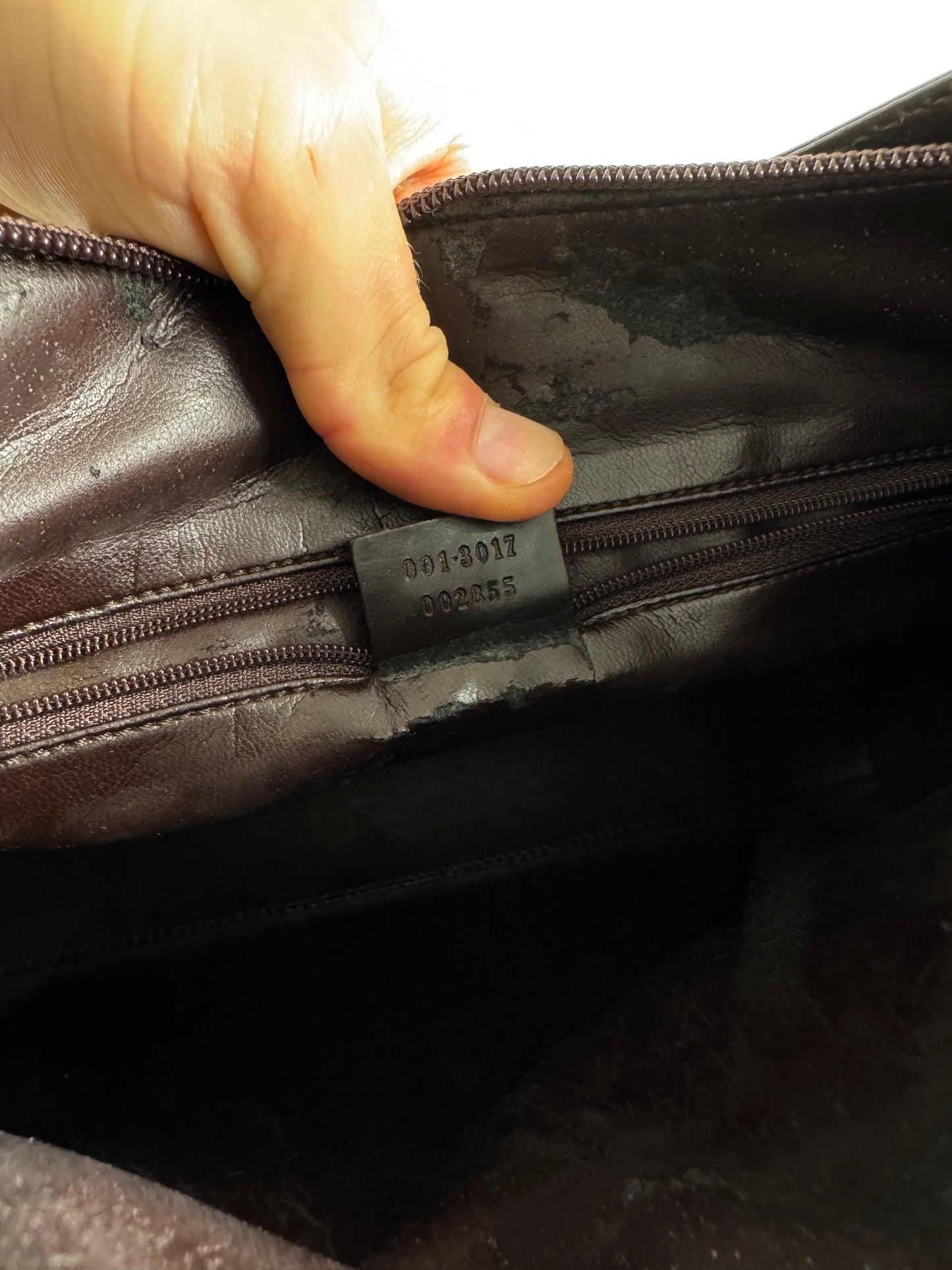 Vintage Gucci Leather Bag Purple