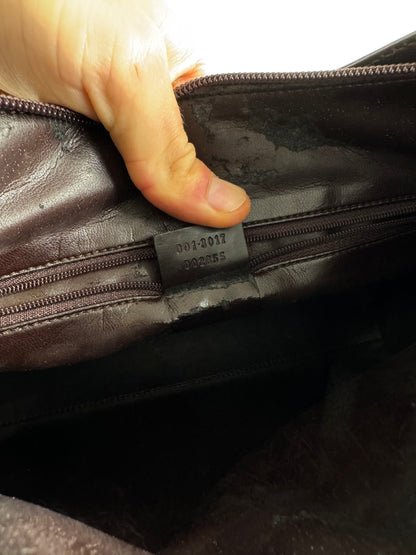 Vintage Gucci Leather Bag Purple