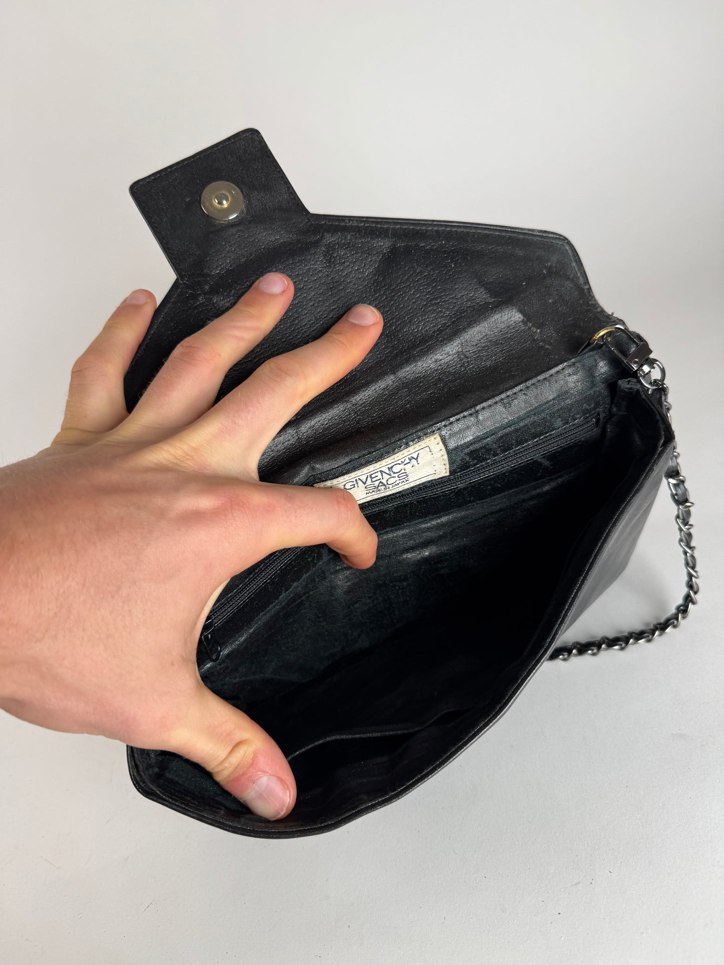 Vintage Givenchy 4G Leather Bag Black