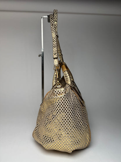 Vintage Chloe 2-Way Leather Bag golden