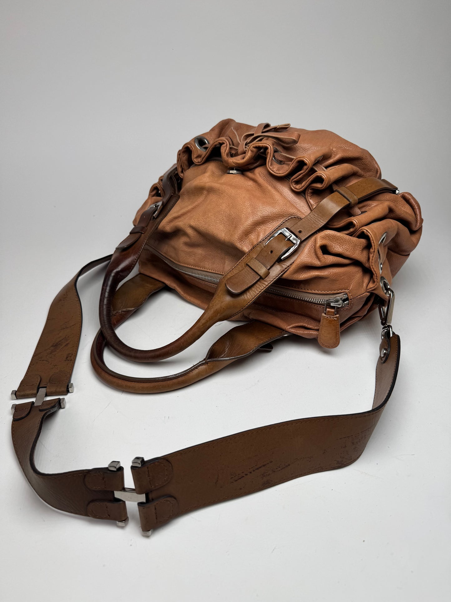 Vintage Marni 2Way Leather Bag Brown