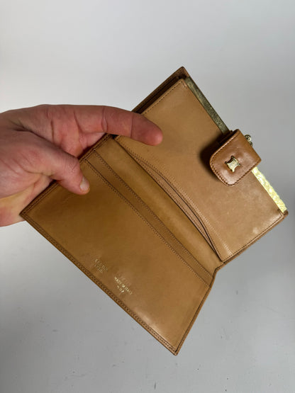 Vintage Celine Paris Triomphe Wallet Brown