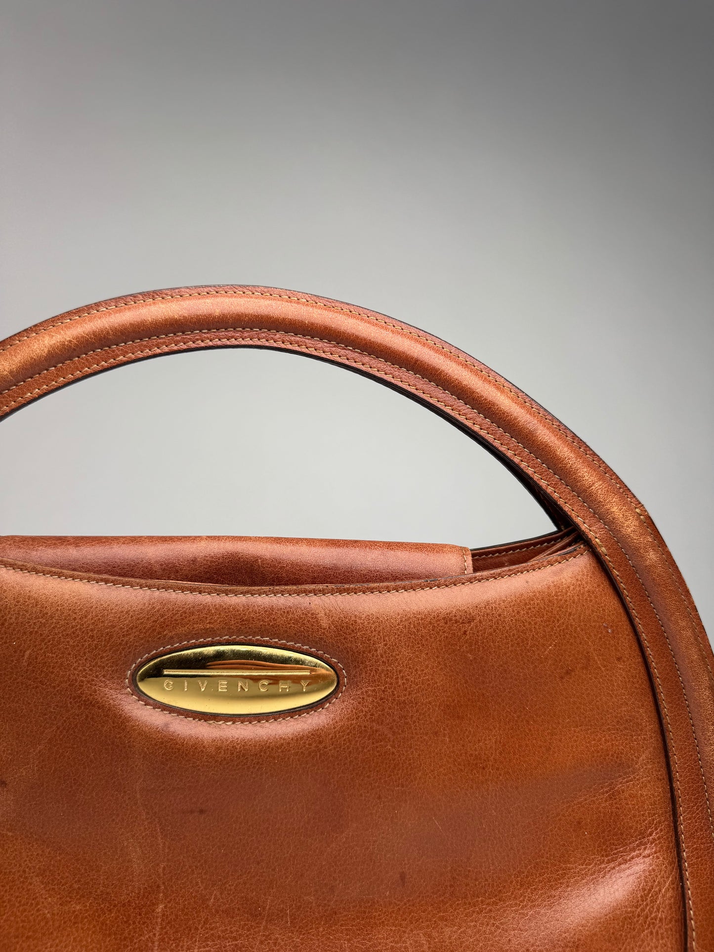 Vintage Givenchy Antigona Leather Bag Brown