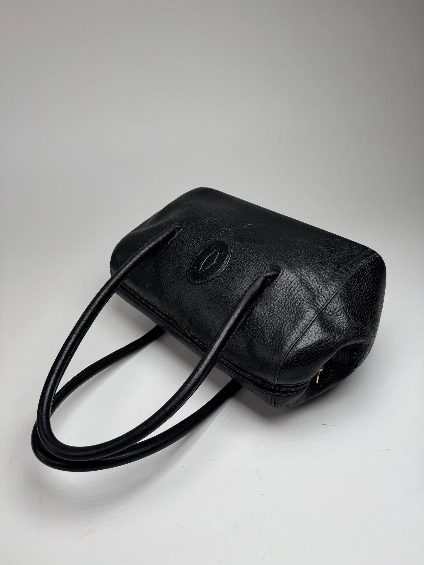 Vintage Cartier Leather Bag Black