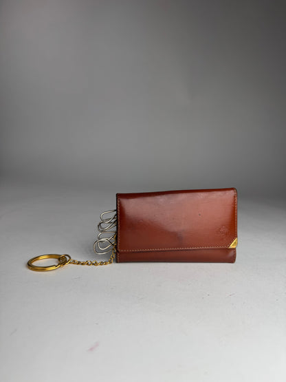 Vintage Loewe Madrid Leather Key Holder Brown