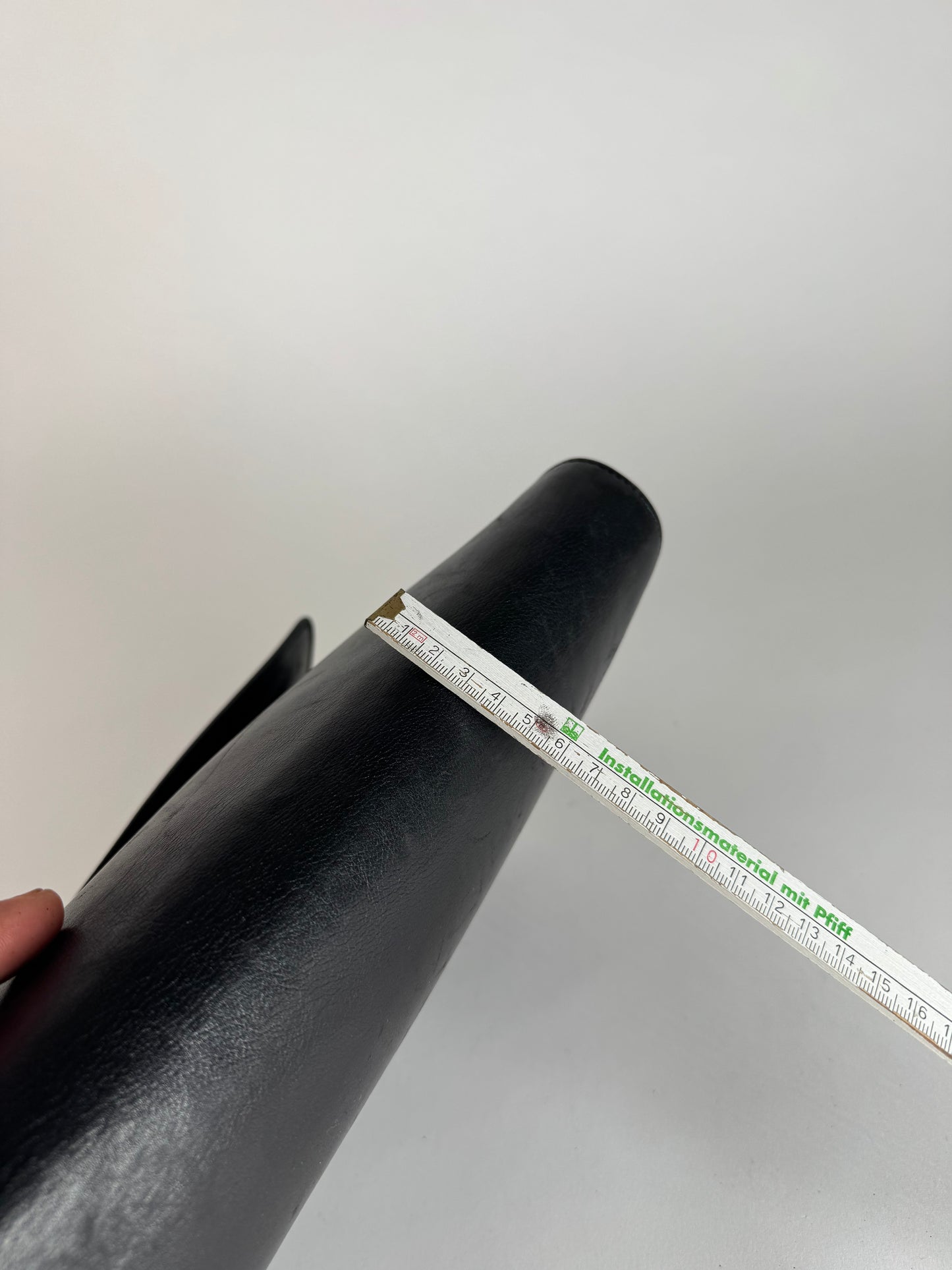 Vintage Celine Paris Triomphe Leather Clutch Black