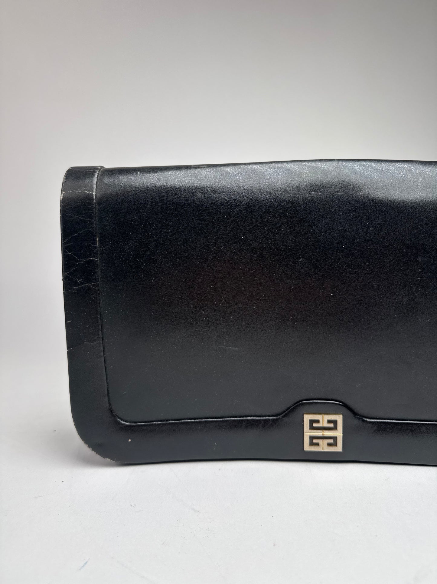 Vintage Givenchy Leather Clutch Black