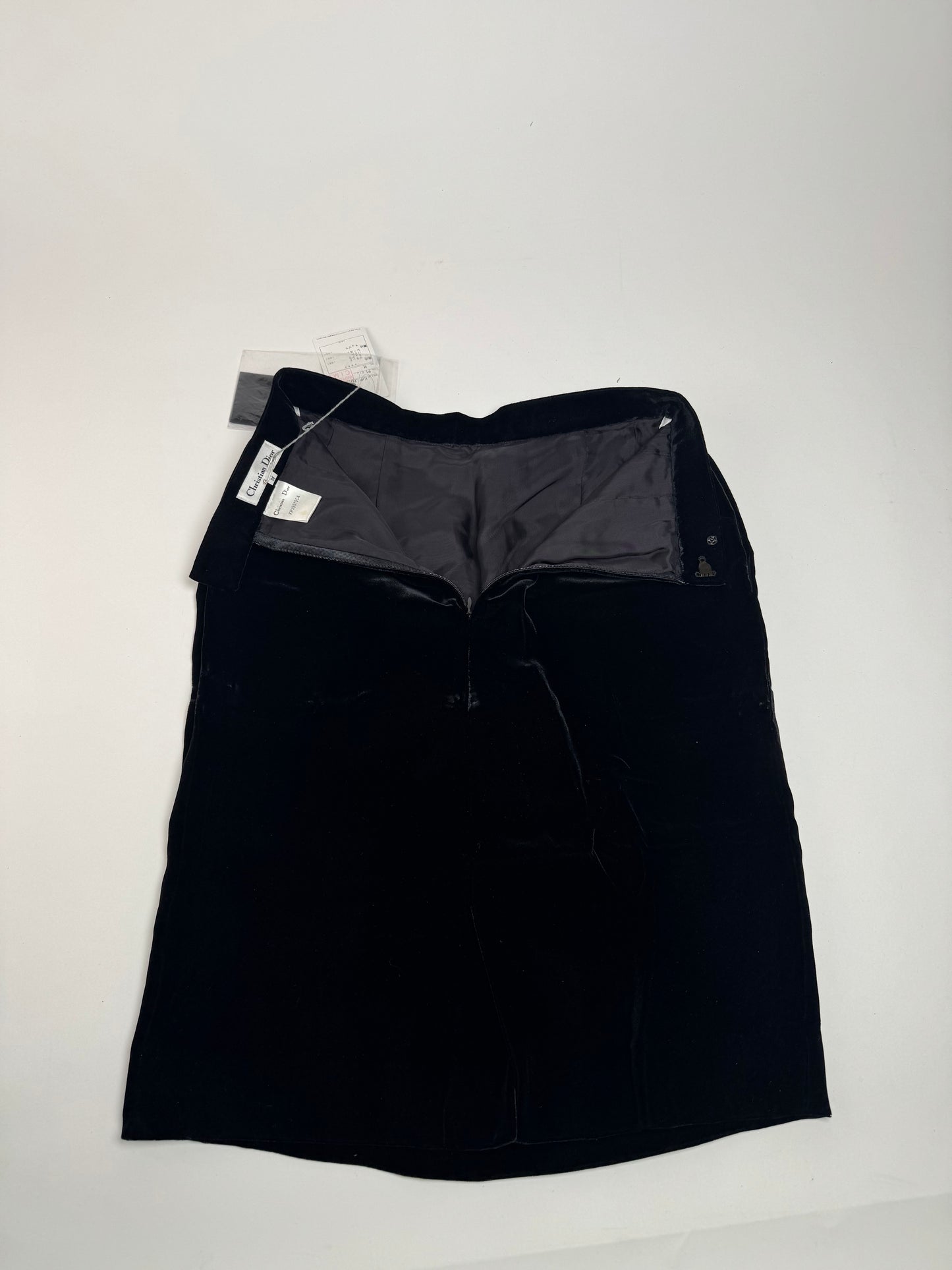 Vintage Dior velour Skirt black M