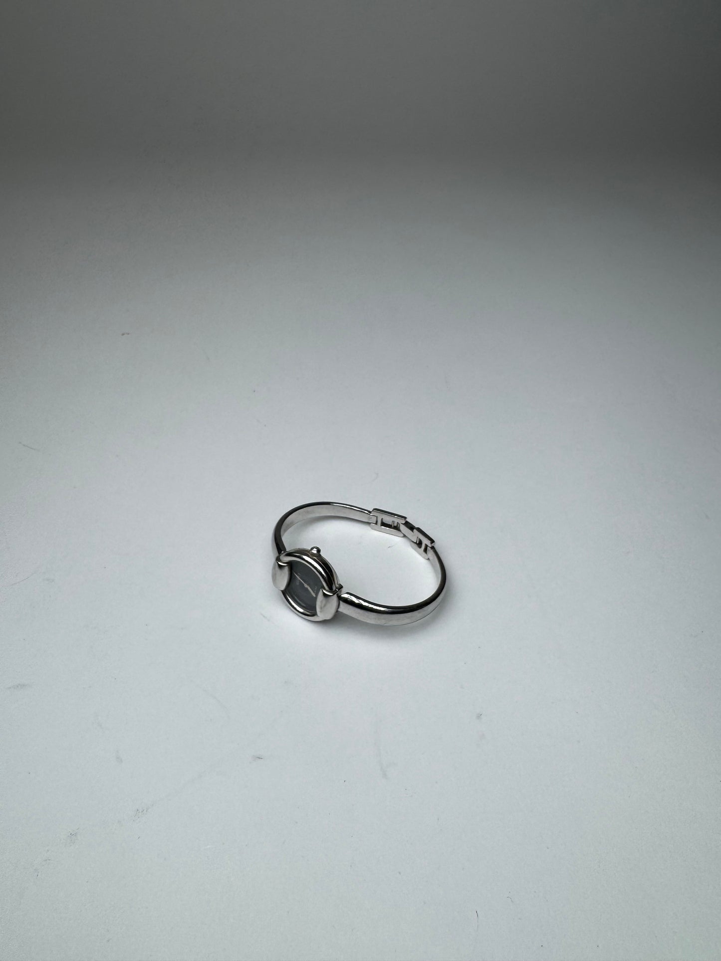 Vintage Gucci Horsebit Steel Watch Silver