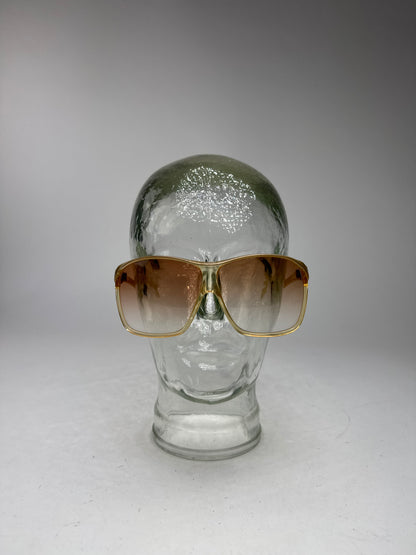 Vintage Balenciaga Oversized Sunglasses Golden