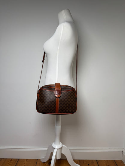 Vintage Celine Paris Triomphe Leather Monogram Bag