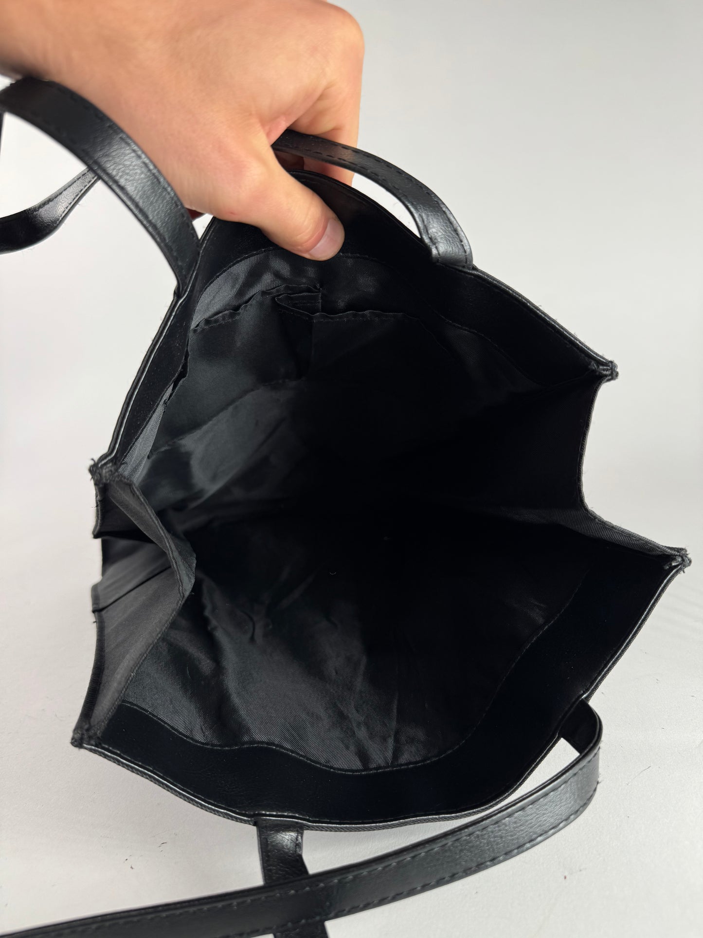 Vintage Yohji Yamamoto Shopper leather Bag black