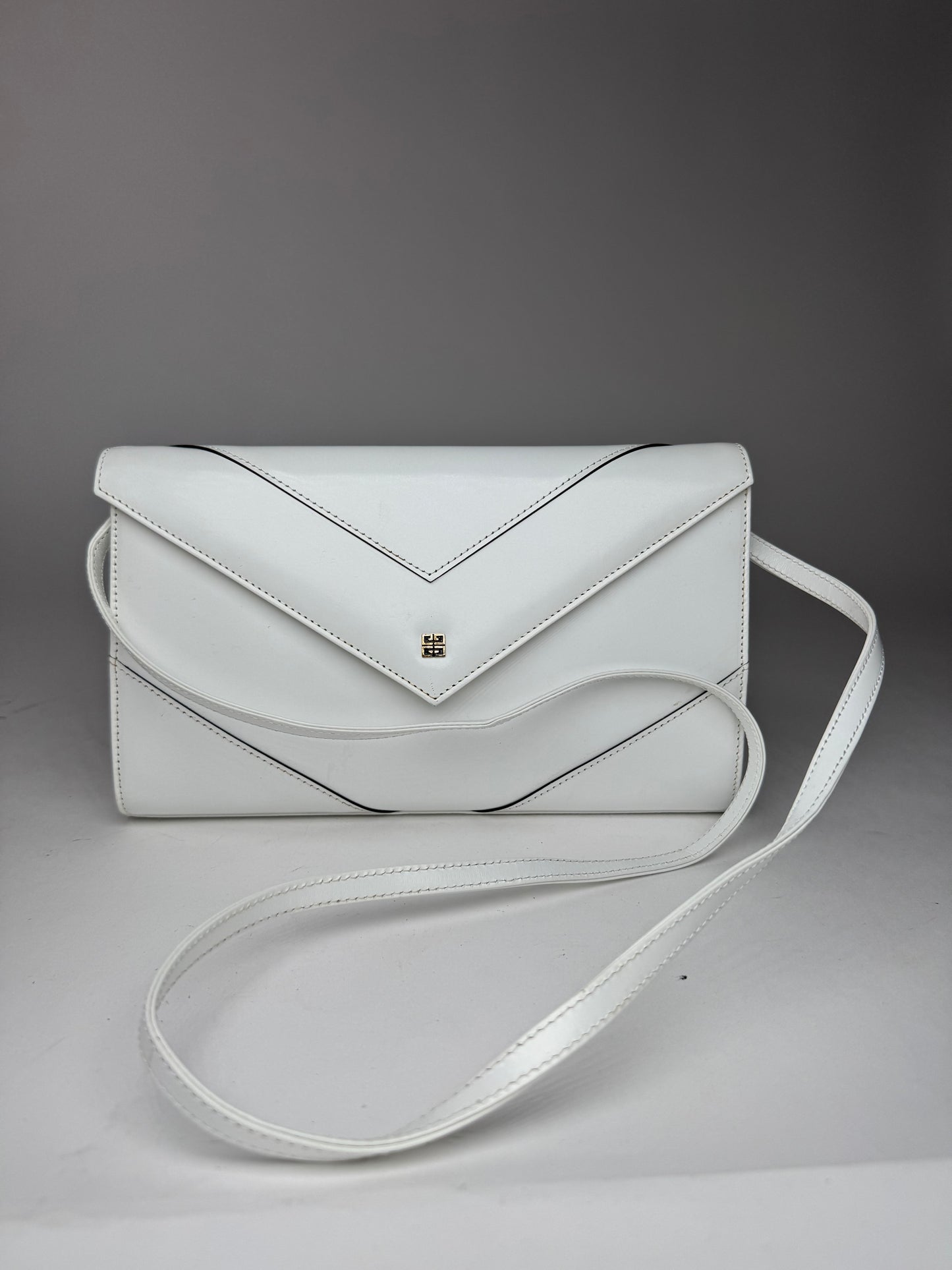 Vintage  Givenchy 4G Leather Bag White