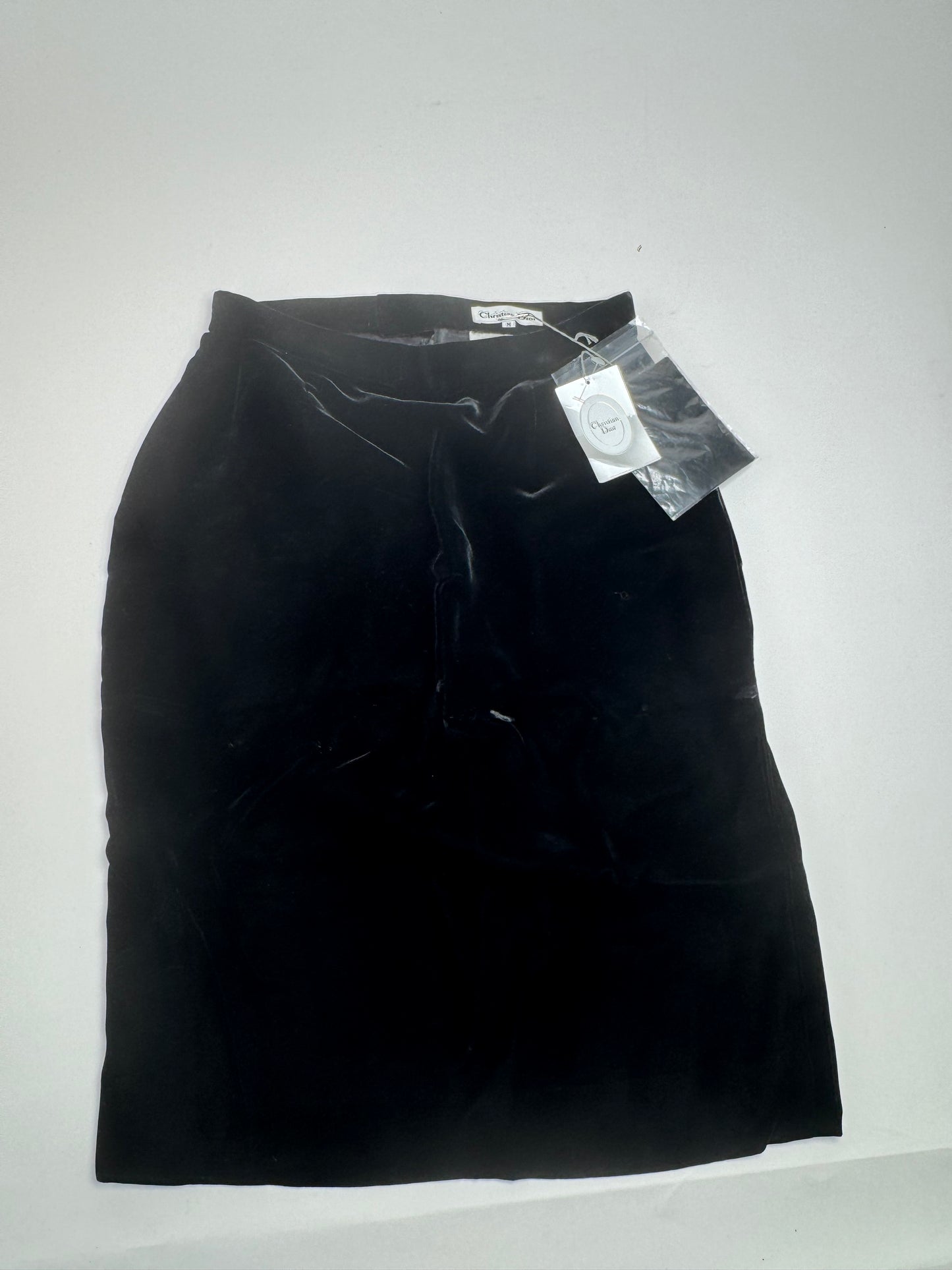 Vintage Dior velour Skirt black M