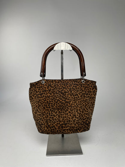 Vintage Bottega Veneta Campana Bag Leopard