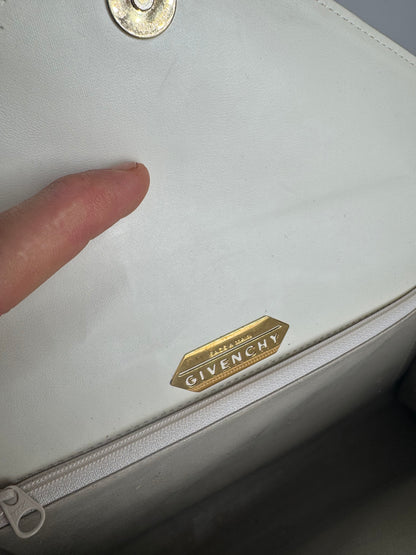 Vintage  Givenchy 4G Leather Bag White