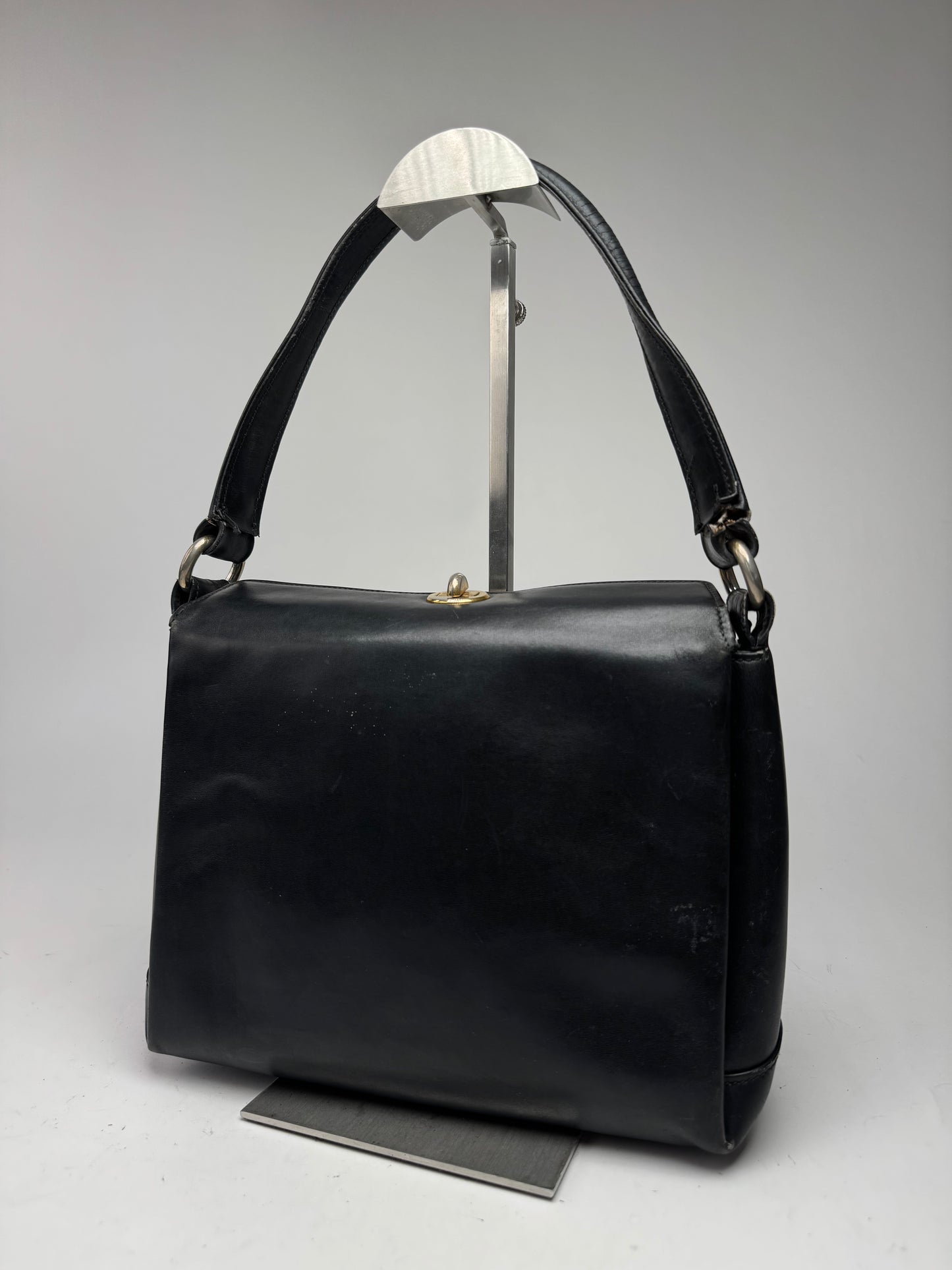 Vintage Gucci Leather Bag Black