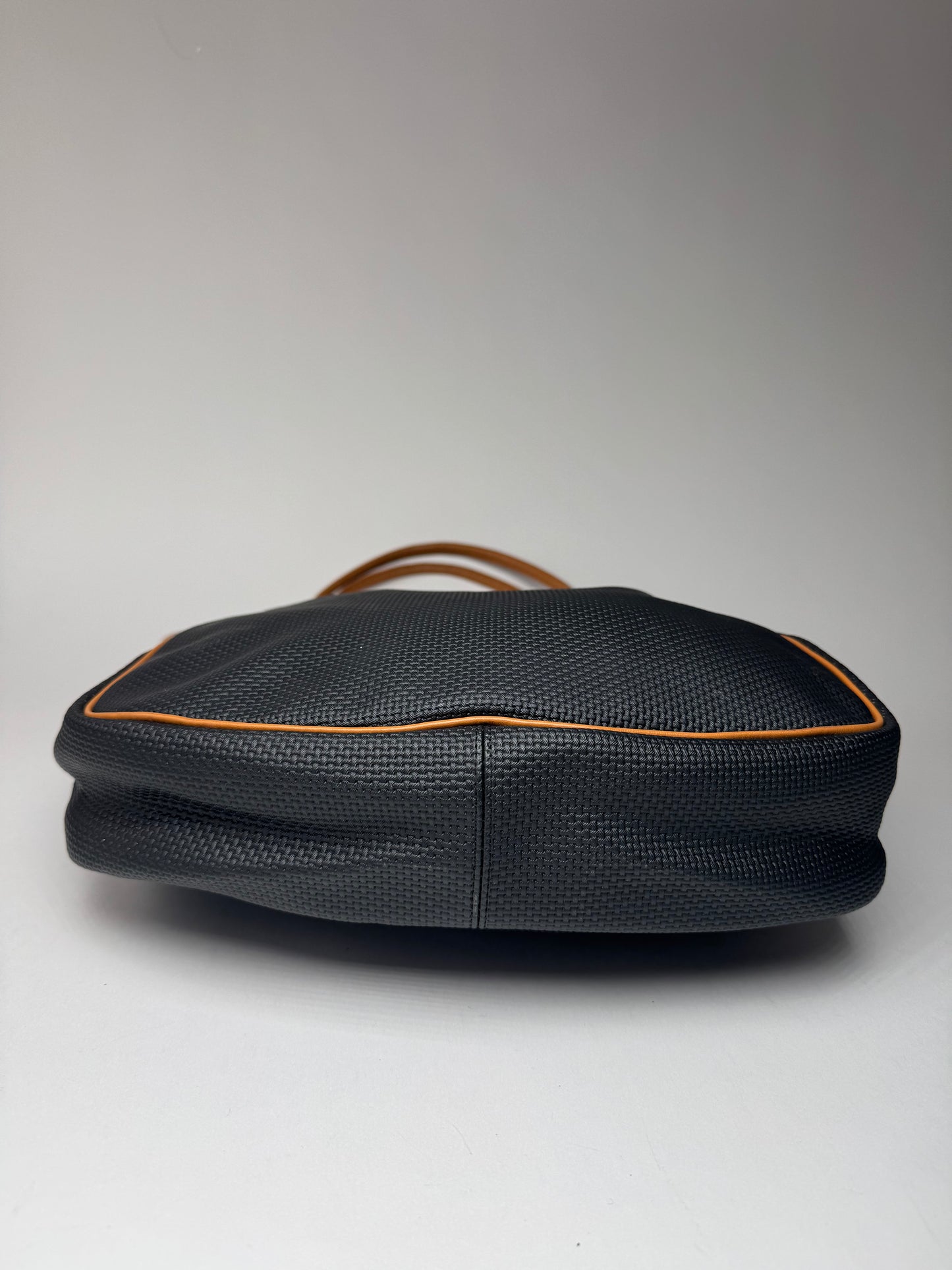 Vintage Yves Saint Laurent 2Way leather Shopper bag black brown