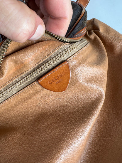 Vintage Celine Paris Triomphe Leather Monogram Bag