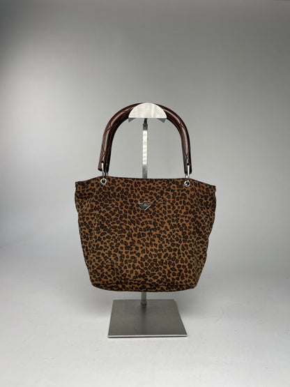 Vintage Bottega Veneta Campana Bag Leopard