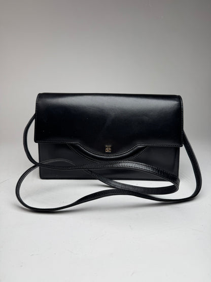 Sac vintage Givenchy 4G en cuir noir
