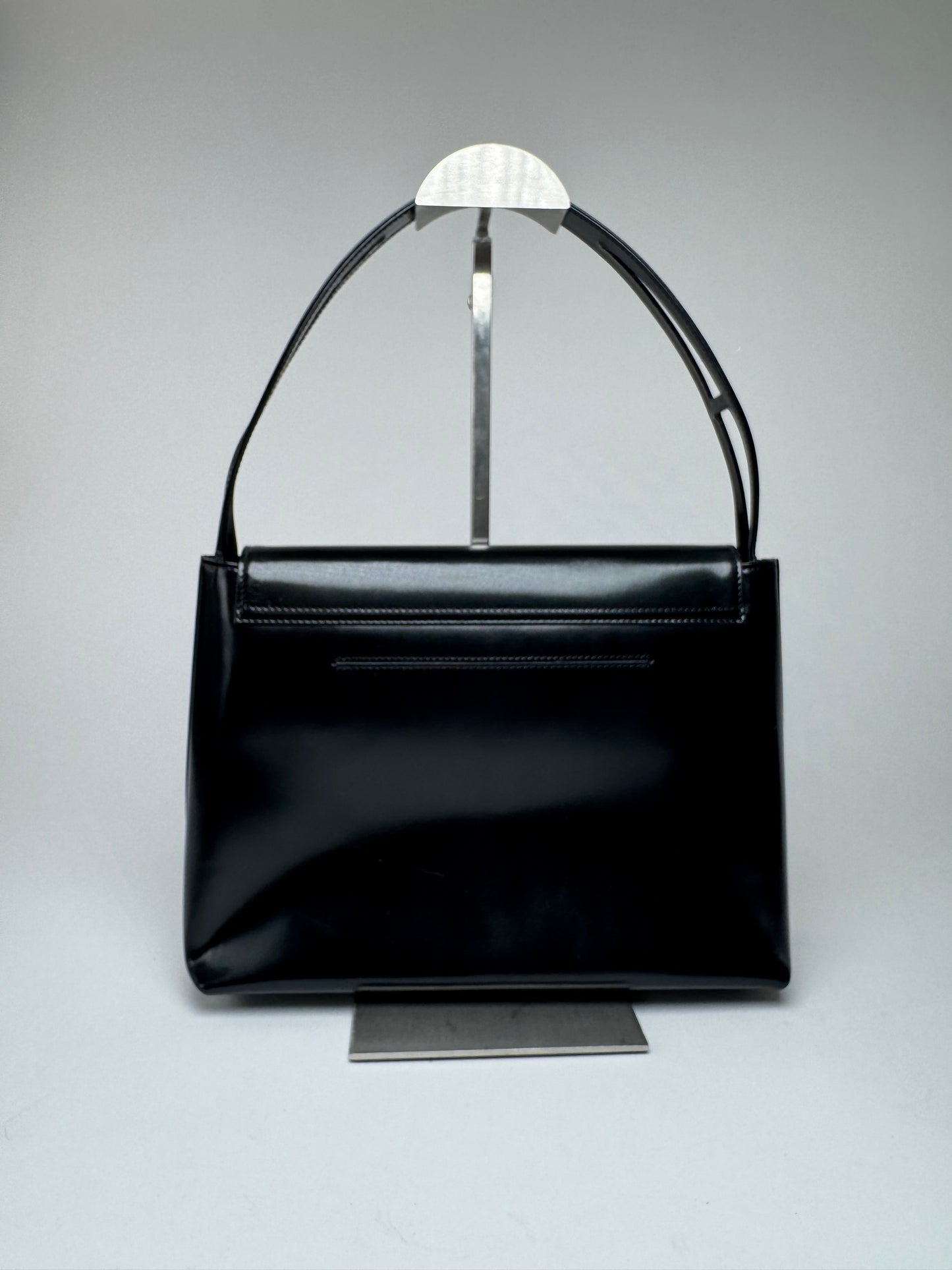 Vintage Givenchy 4G Patent Leather Bag Black