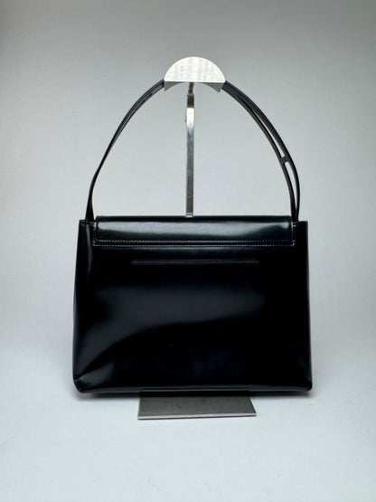 Vintage Givenchy 4G Patent Leather Bag Black