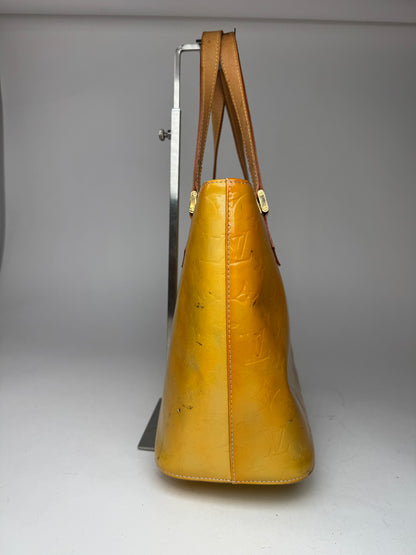 Vintage Louis Vuitton Vernis Leather Bag Yellow
