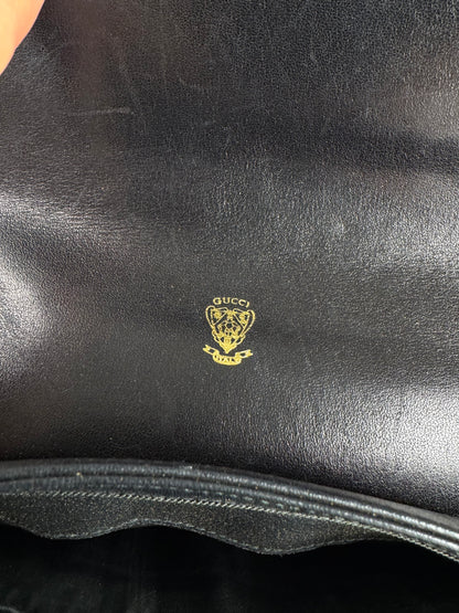 Vintage Gucci 2 Way Leather bag black