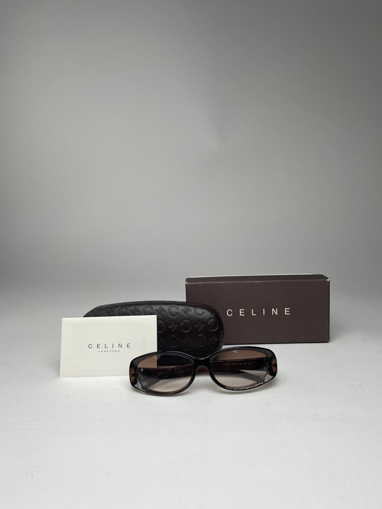 Vintage Celine Paris Sunglasses Brown