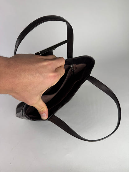 Vintage Givenchy Antigona Patent Leather Bag brown