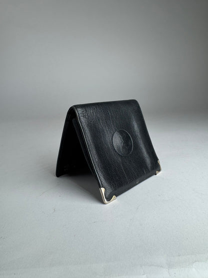 Vintage Celine Paris Triomphe Leather Wallet black