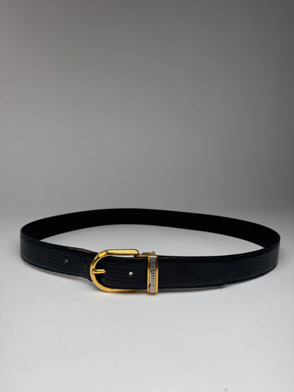 Vintage Givenchy Leather Belt black