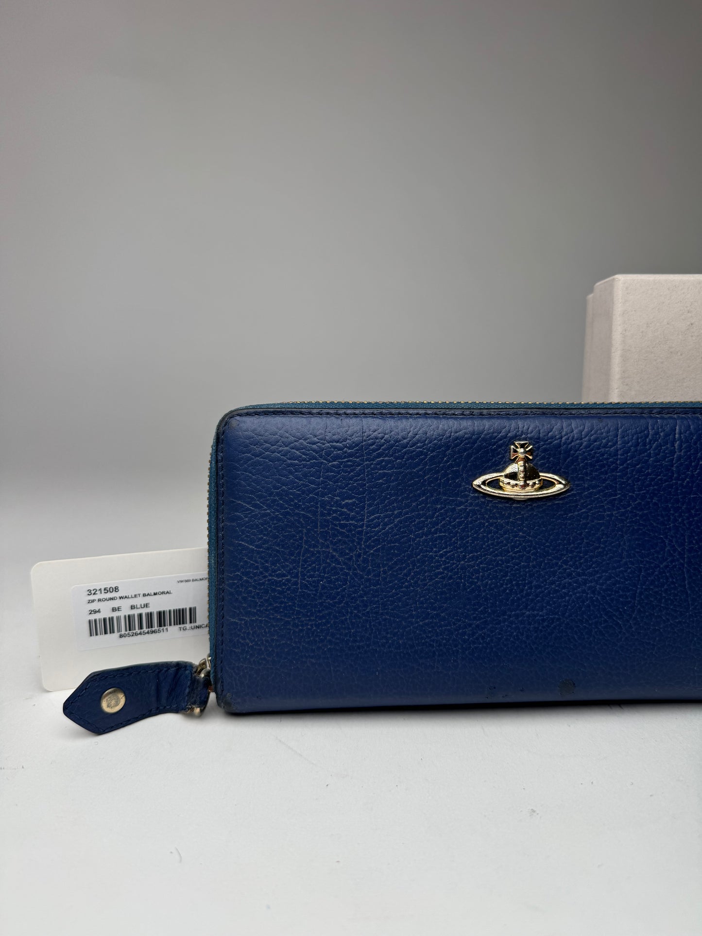 Vintage Vivienne Westwood Leather Wallet Blue