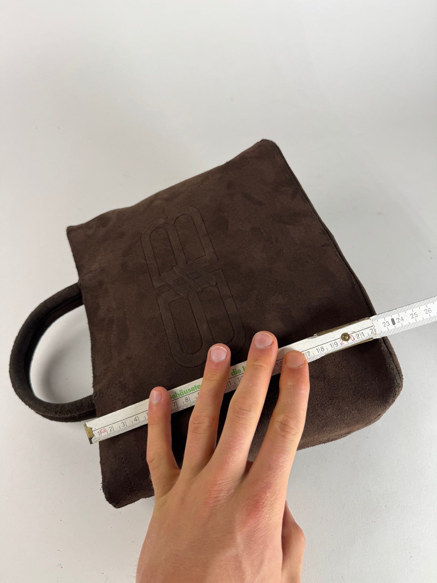 Vintage Balenciaga Suede Bag Brown