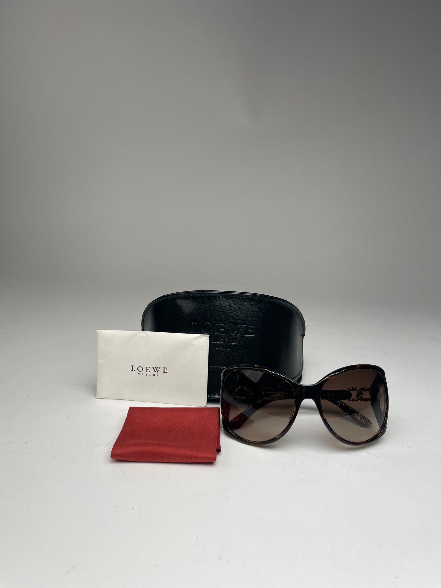 Vintage Loewe Madrid Oversized Sunglasses Brown