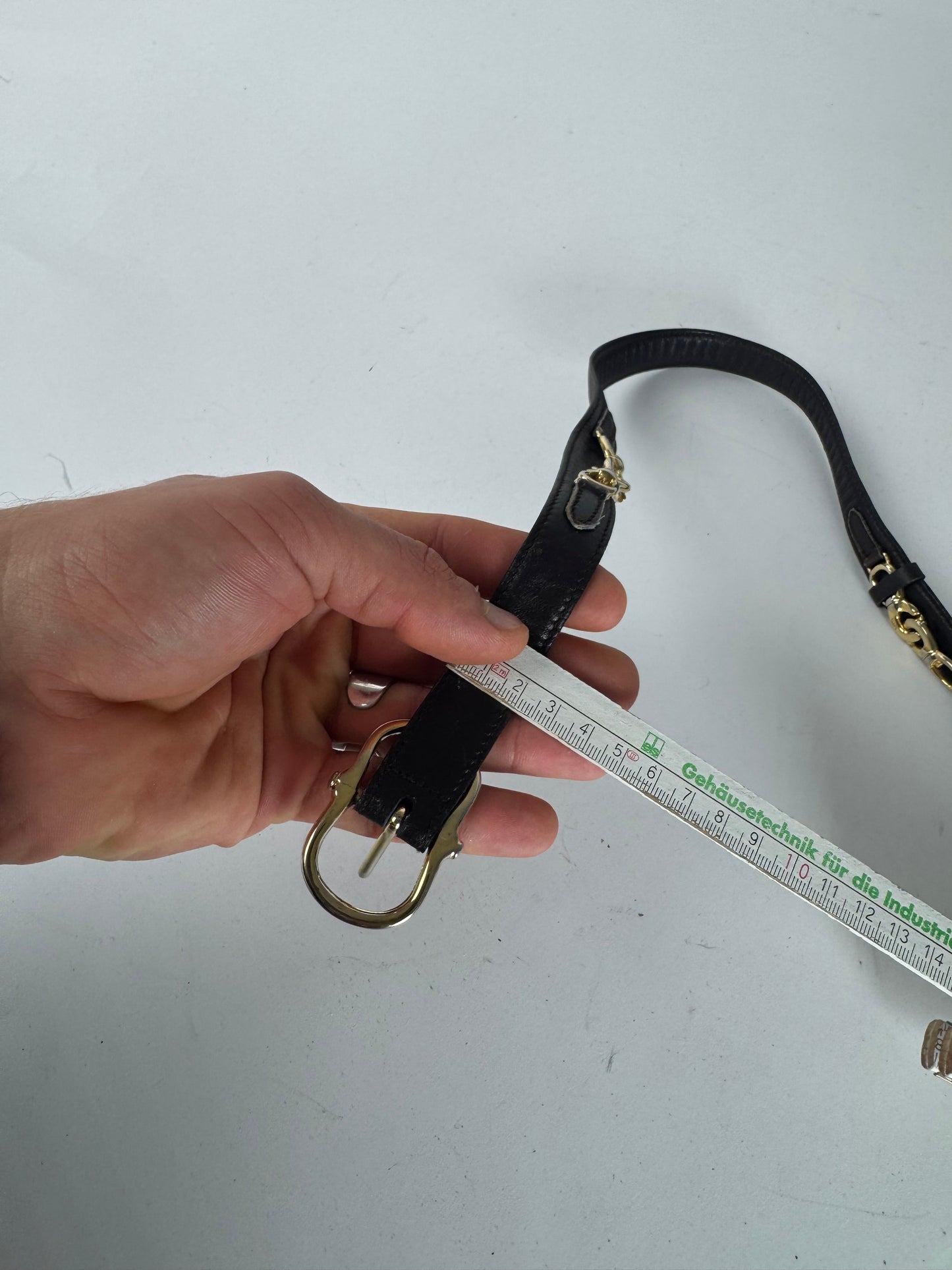 Vintage Celine Paris Leather Belt Brown